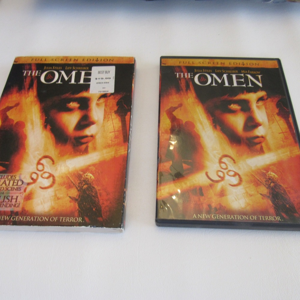 The Omen DVD 2006 Full Screen Edition‎ Julia Stiles Liev Schreiber Horror Movie